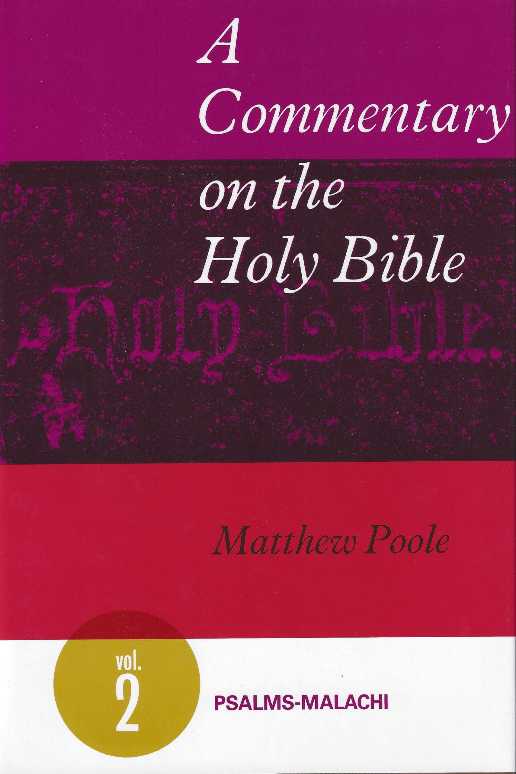 Cover of A Commentary on the Holy Bible